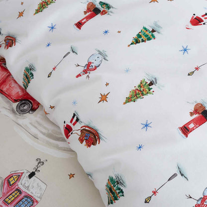 Christmas Town Neutral Duvet Set