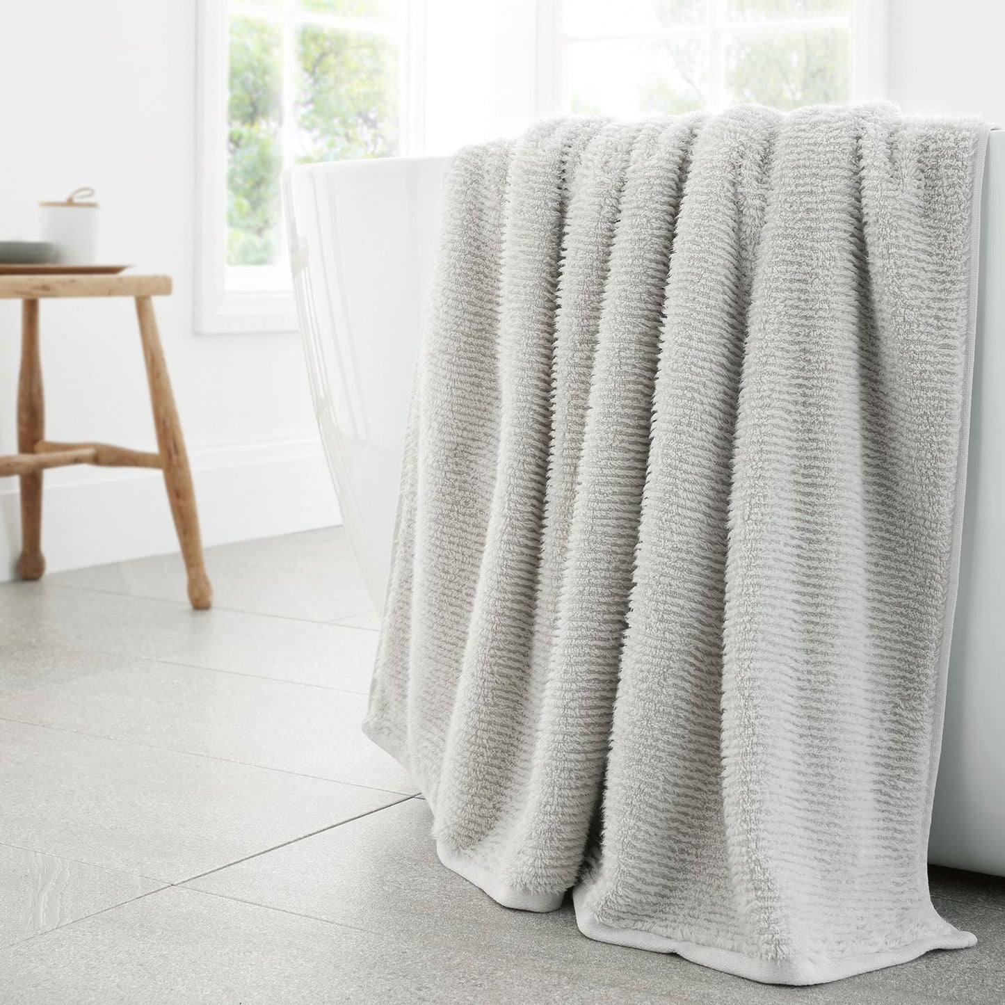 Bianca Soft Zero Twist Spa Towel Silver Grey Towel and Sheet