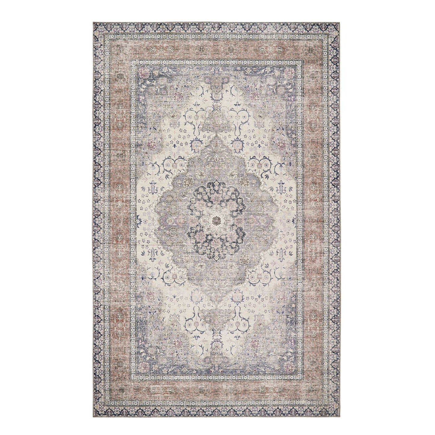 Washable Hug Croft Multi Traditional Rugs