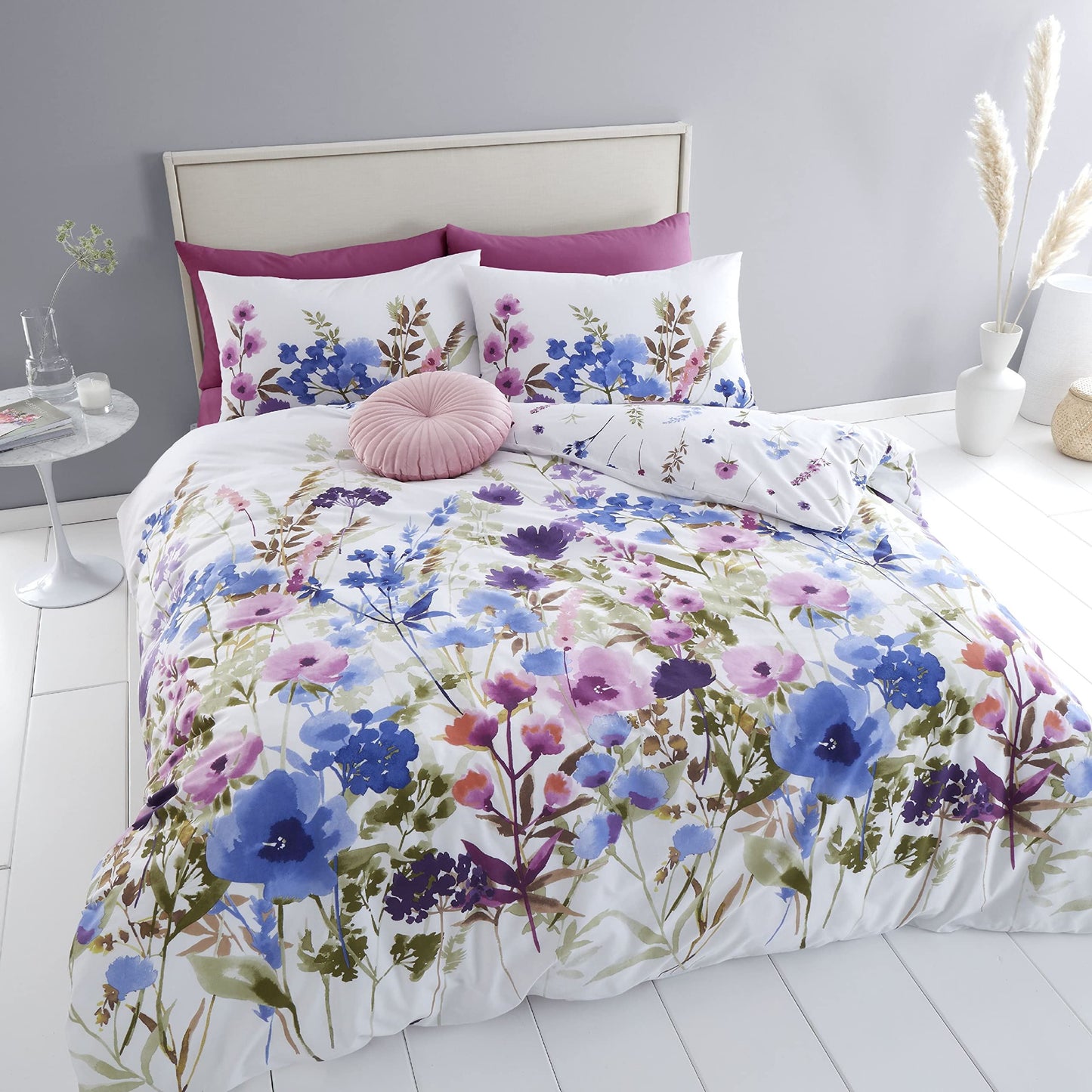 Countryside Floral Pink/Blue Duvet Set