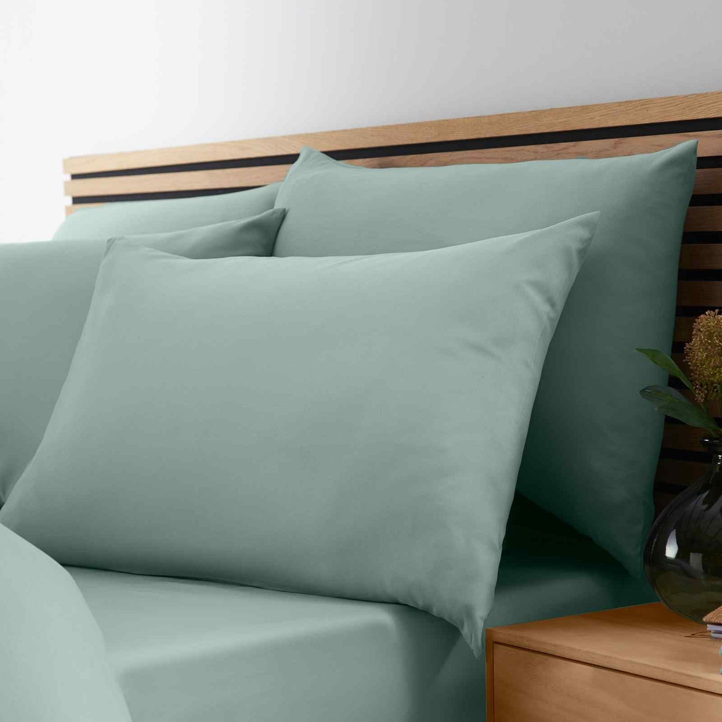 So Soft Non Iron Green Duvet Cover Set
