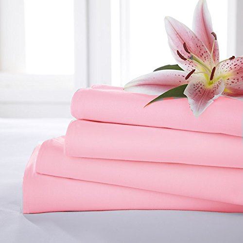 Percale Pink Flat Sheet