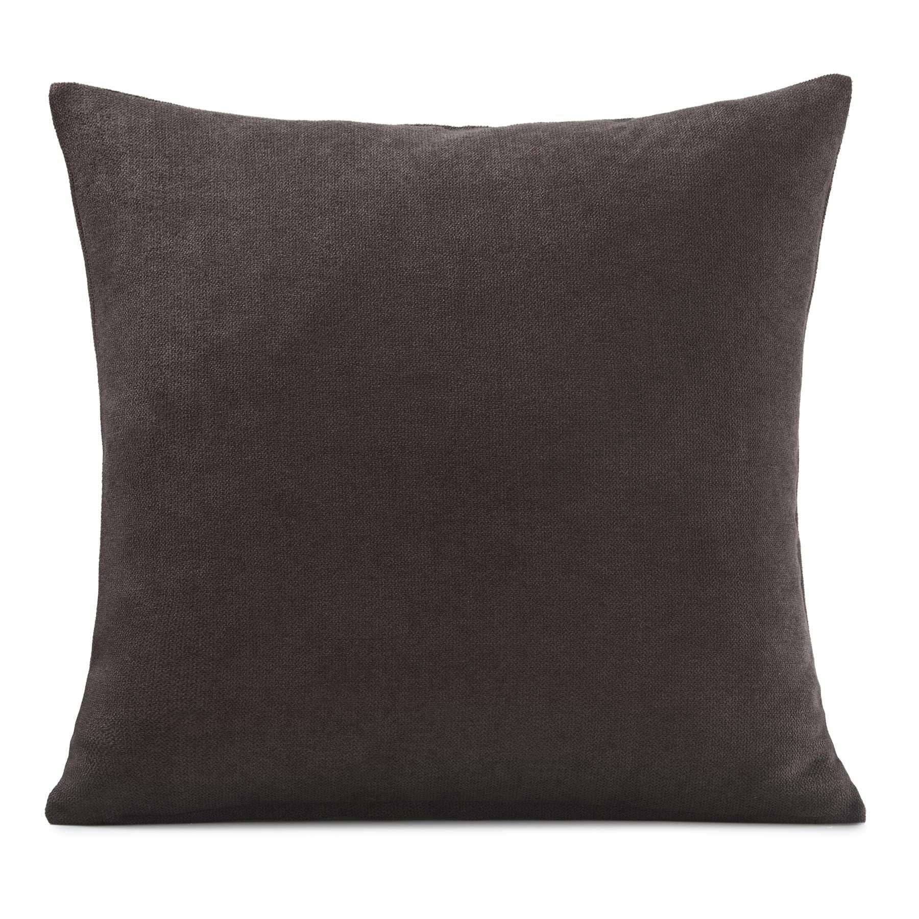 Velvet Chenille Chocolate Cushion Cover