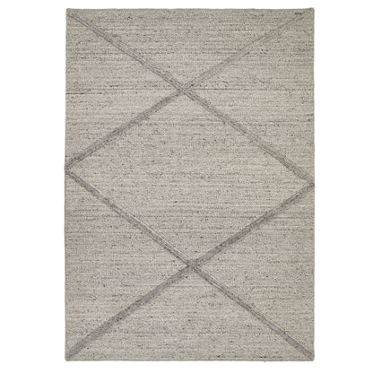 Stellar Checker Textured Natural Rug