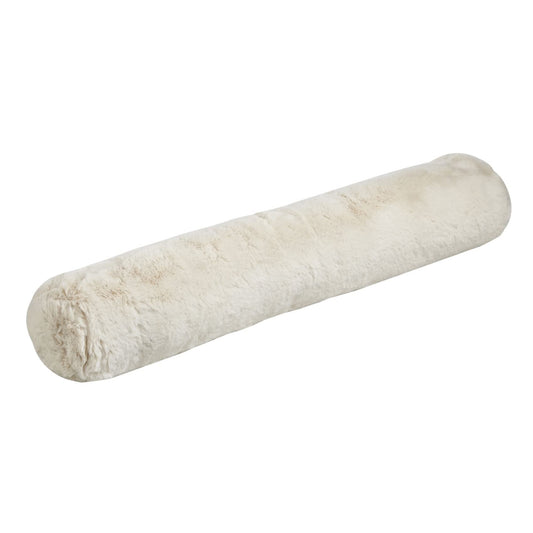 Faux Rabbit Fur Ivory Draught Excluder
