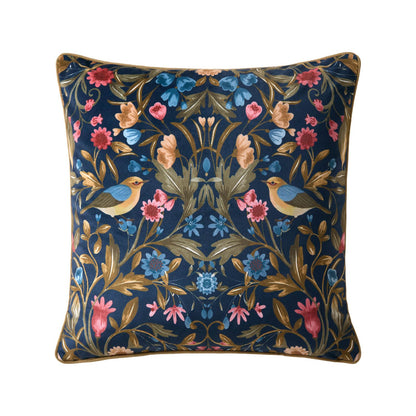 Catherine Lansfield Hedgerow Hopper Floral Cushion Navy Blue - 45x45cm