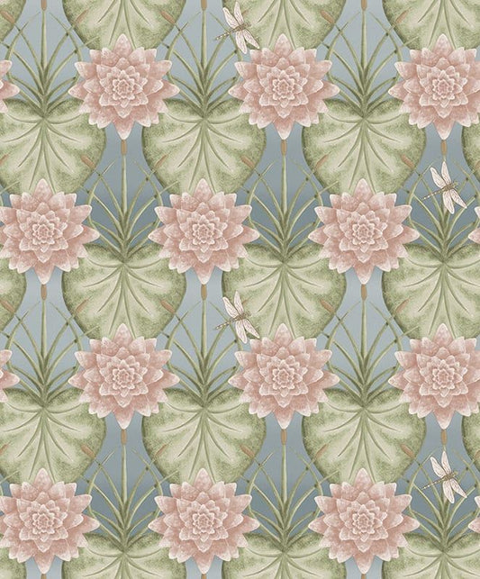 Lily Garden Eau De Nil Wallpaper