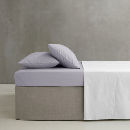 Easy Iron Percale Lilac Fitted Sheet