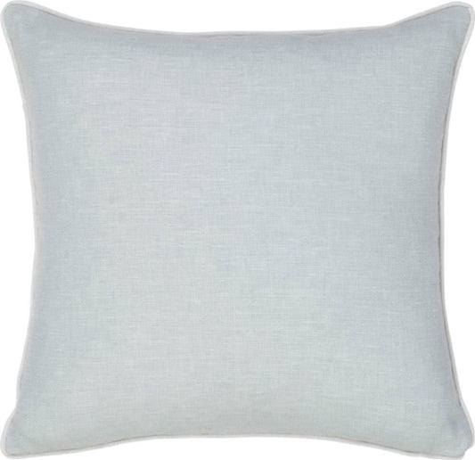 Soft Slub Sky Blue Filled Cushion