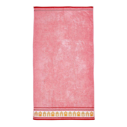 Beach Huts Coral Beach Towel