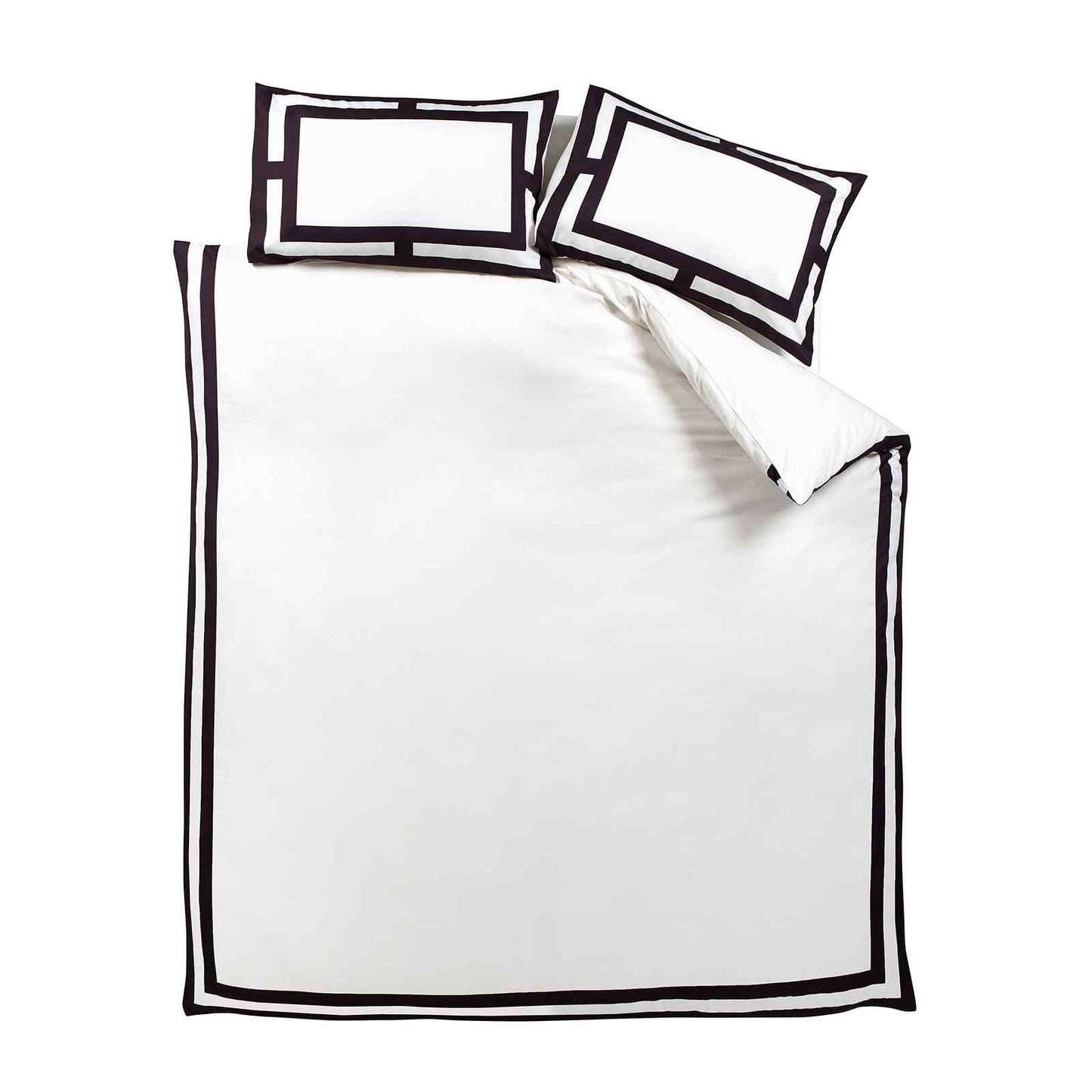 So Soft Mono Panel Cream Duvet Cover Set