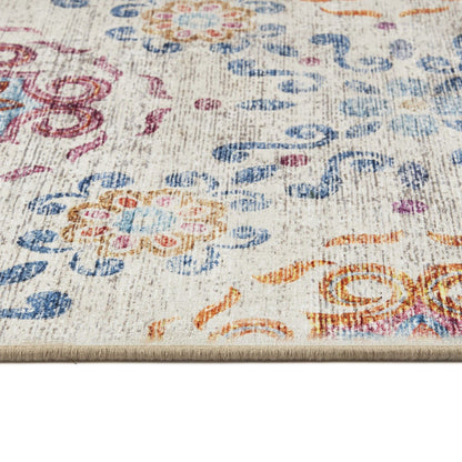 Hug Rug Eco-Washable Modern Damask Rug