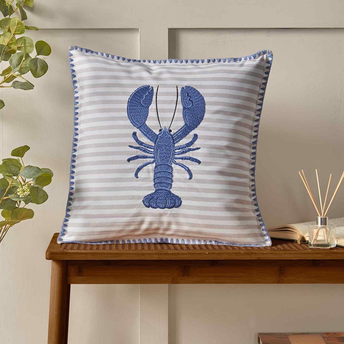 Lobster Blue Cushion