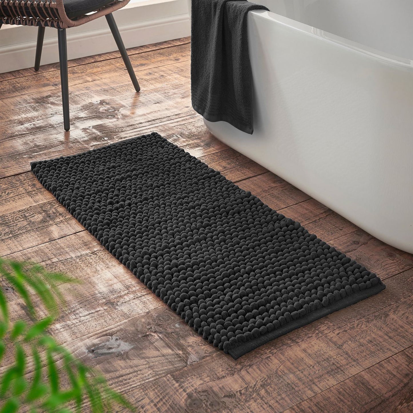 Bianca Aspen Bobble Black Bath - Bath Runner