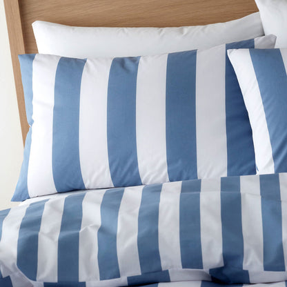 Cove Stripe Blue Duvet Cover Set