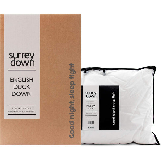 Duck Down Duvet With Pillow, 4.5 Tog