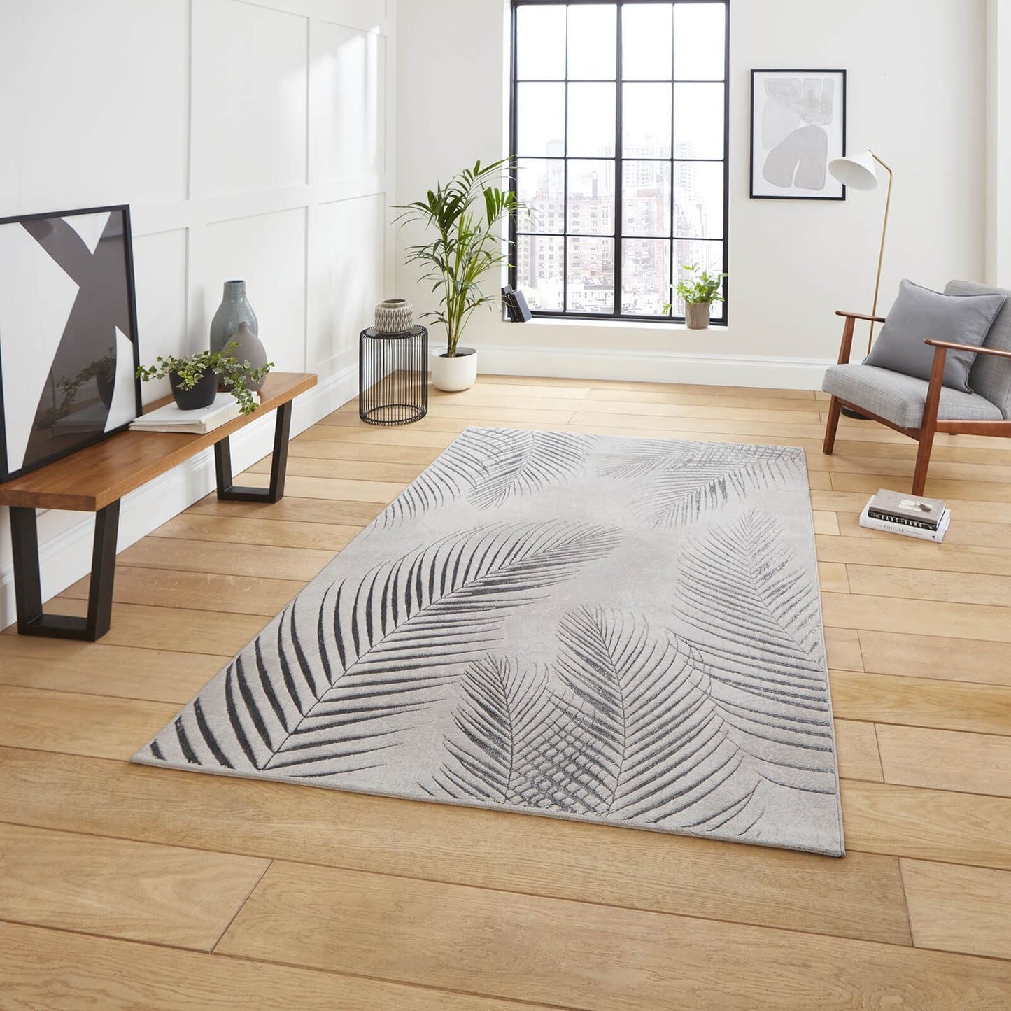 Creation 50051 Grey/Silver Modern Rug