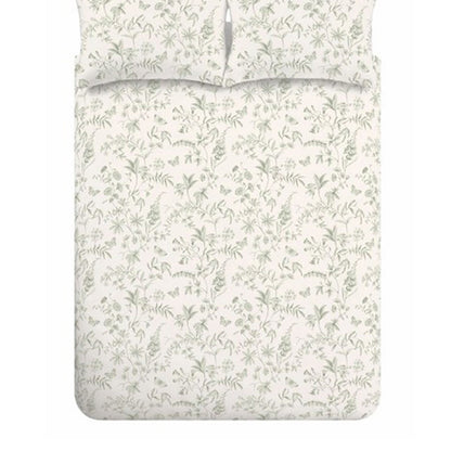 Bianca Thea Floral Green Duvet Cover Set