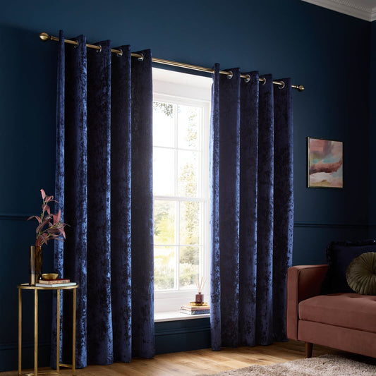 catherine-lansfield-crushed-velvet-lined-eyelet-curtains-two-panels-navy-blue