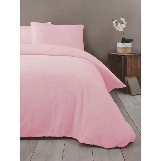 Teddy Soft Pink Duvet Set