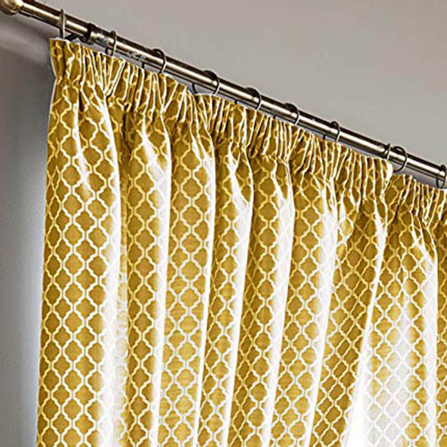 Cotswold Ochre Pencil Pleat Curtains