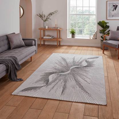 Creation 50156 Silver / Beige Modern Rug