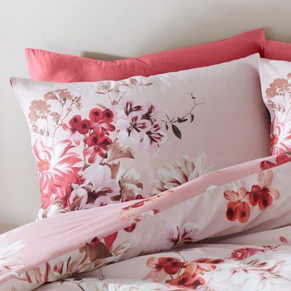 Briony Floral Garden Pink Duvet Set