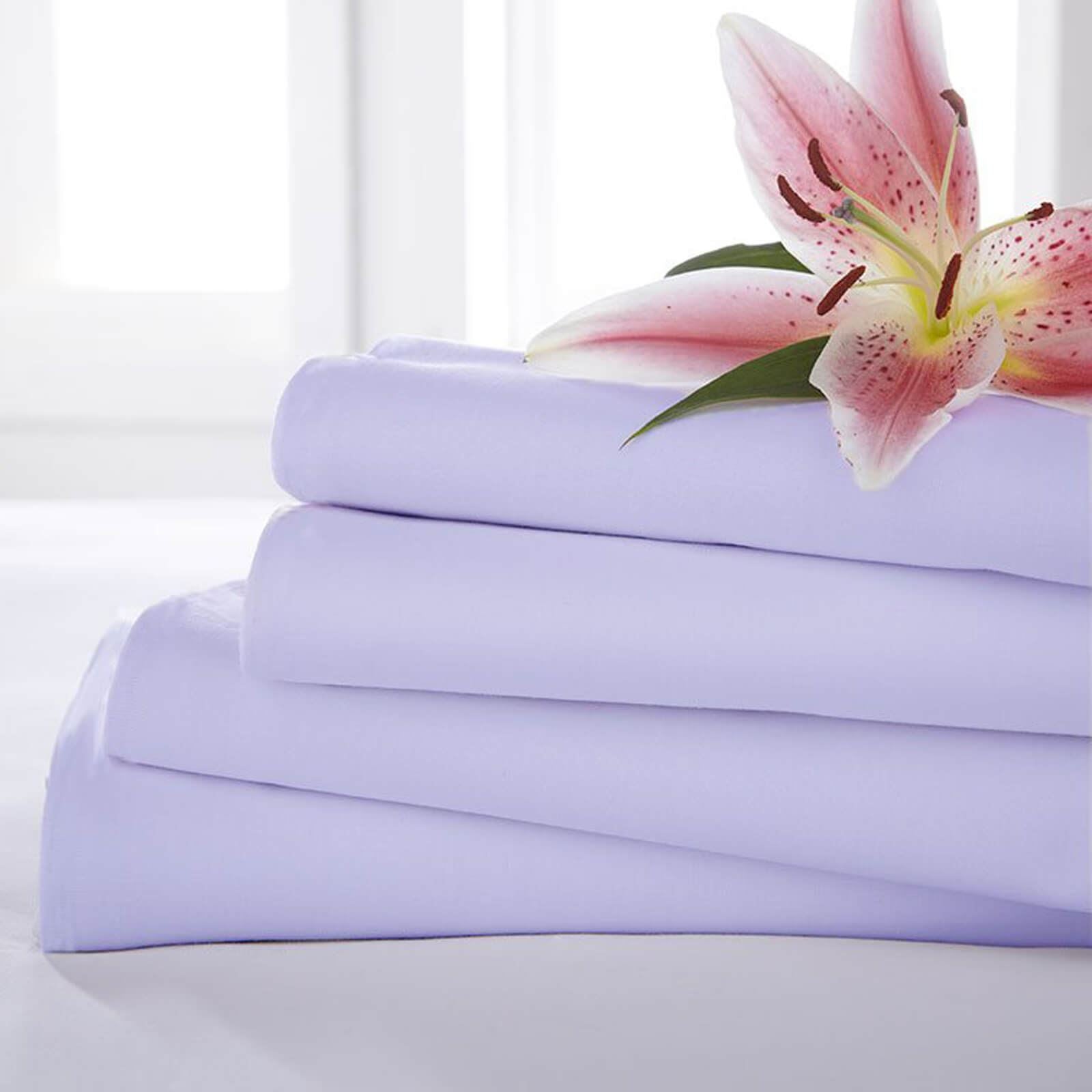 Poetry Purple Lilac Flat Sheet