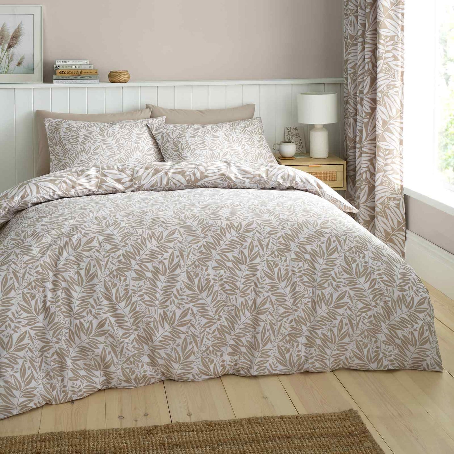 Sorrel Leaf Natural Duvet Cover Set