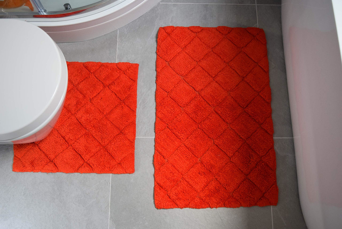 Kyra Chilli Bath Pedestal Mat