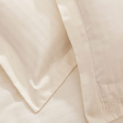 Ivory Satin Stripe Duvet Set