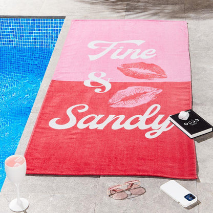 Fine and Sandy Pink Towel - Beach