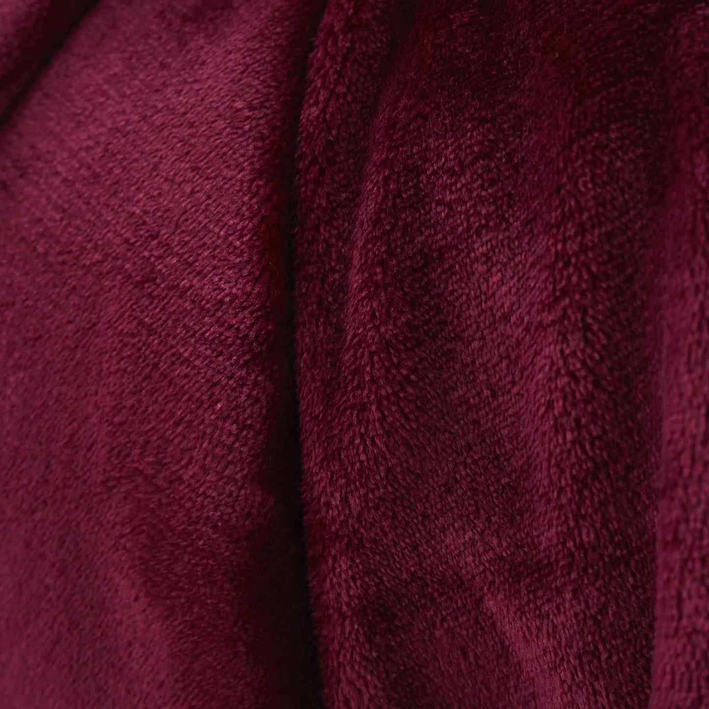 Raschel Velvet Touch Red Blanket Throw
