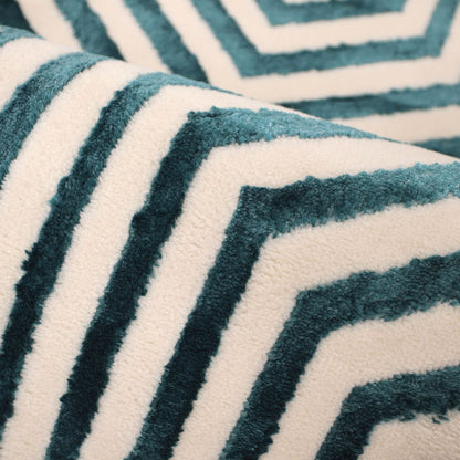Zoe Illusion Blue Abstract Rug