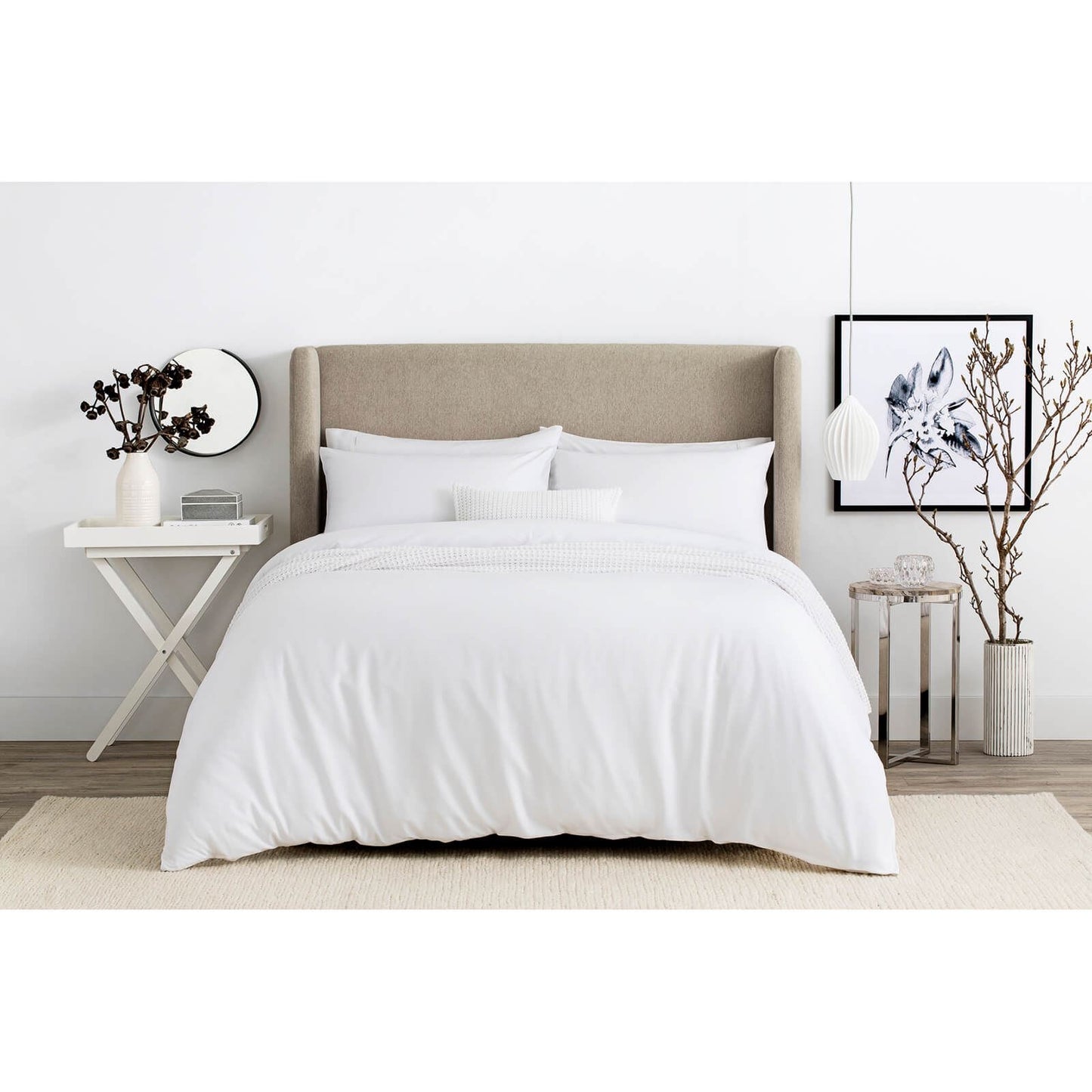 Tencel White Duvet Set