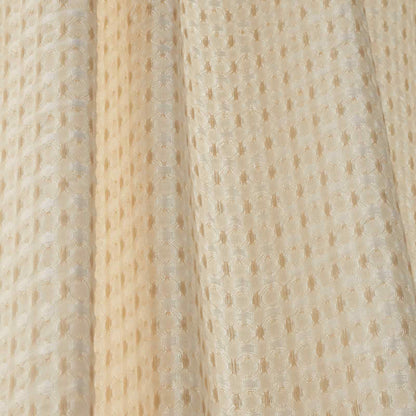 Muscat Waffle Natural Curtain Panel - Voile