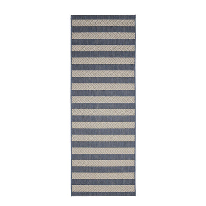 County Stripe Navy Rug