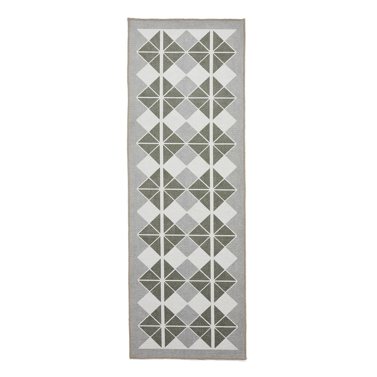 Victoria H1184 Grey/Green Washable Rug