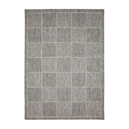 Flatweave Gel Check Latte Rug