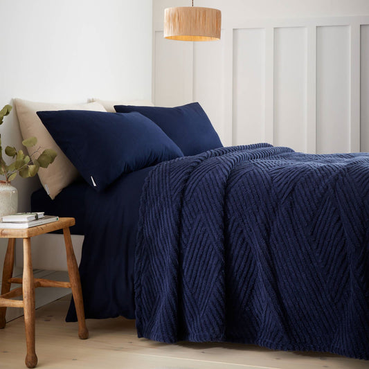 catherine-lansfield-heat-buddy-cosy-super-thermal-blanket-bedspread-navy-blue
