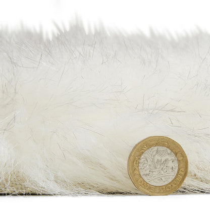 Polar Plush White/Grey Soft Shaggy Rug