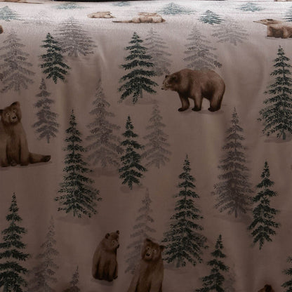 Bear Walks Natural Duvet Set