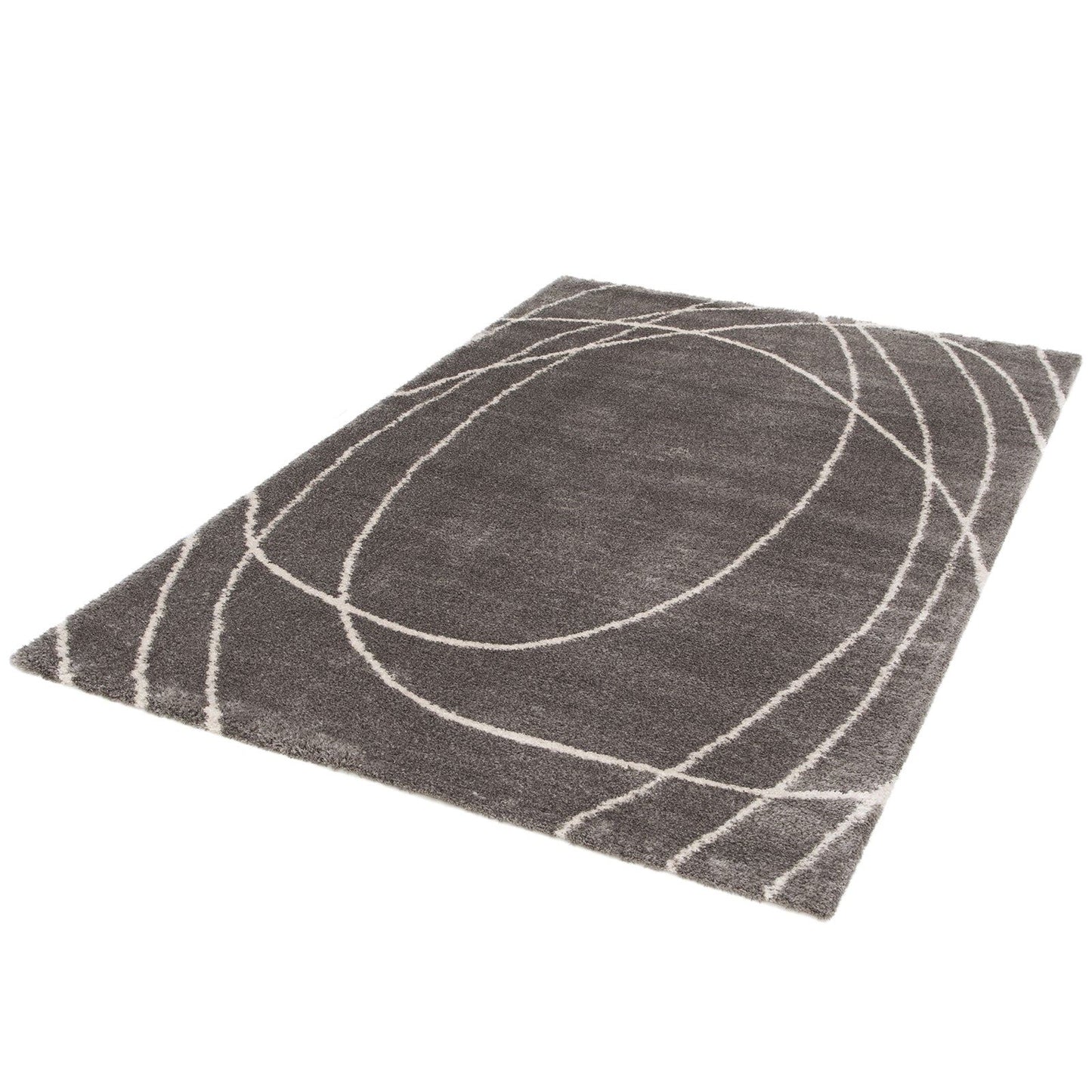 Halo Squiggle Grey Swirl Rug