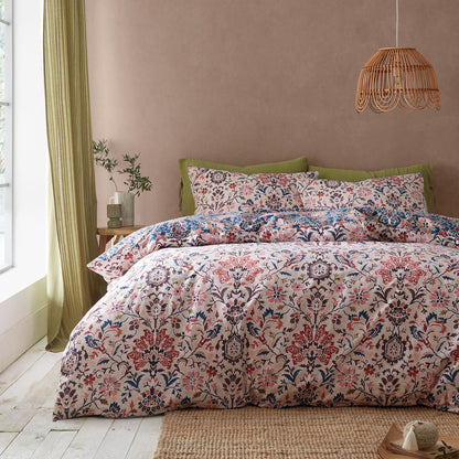 Keera Floral Navy Duvet Cover Set