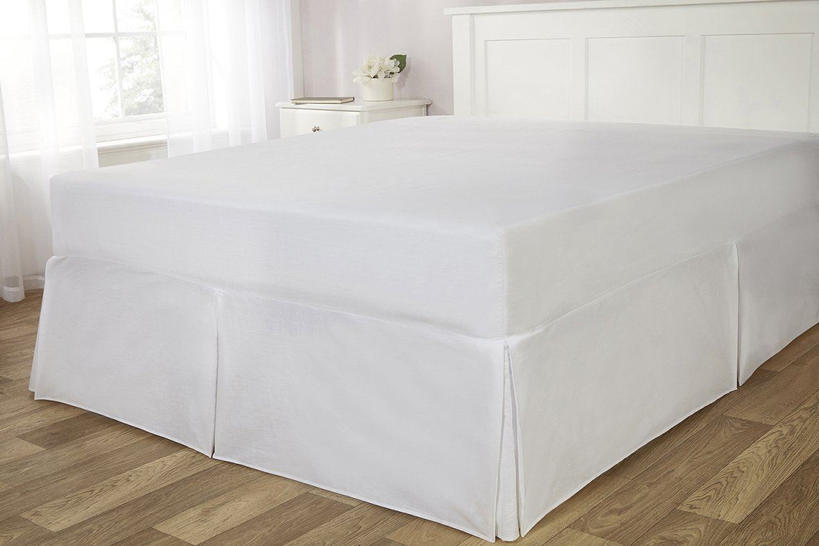 56P White Fitted Valance Sheet