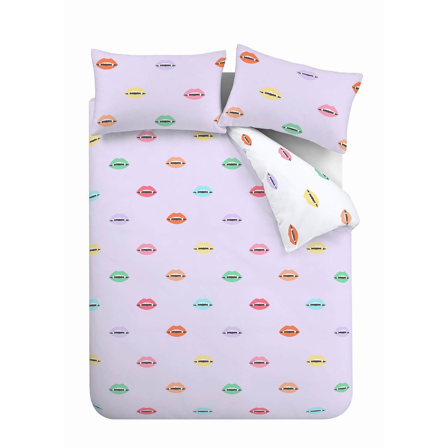 Halloween Vamp Lilac Duvet Cover Set