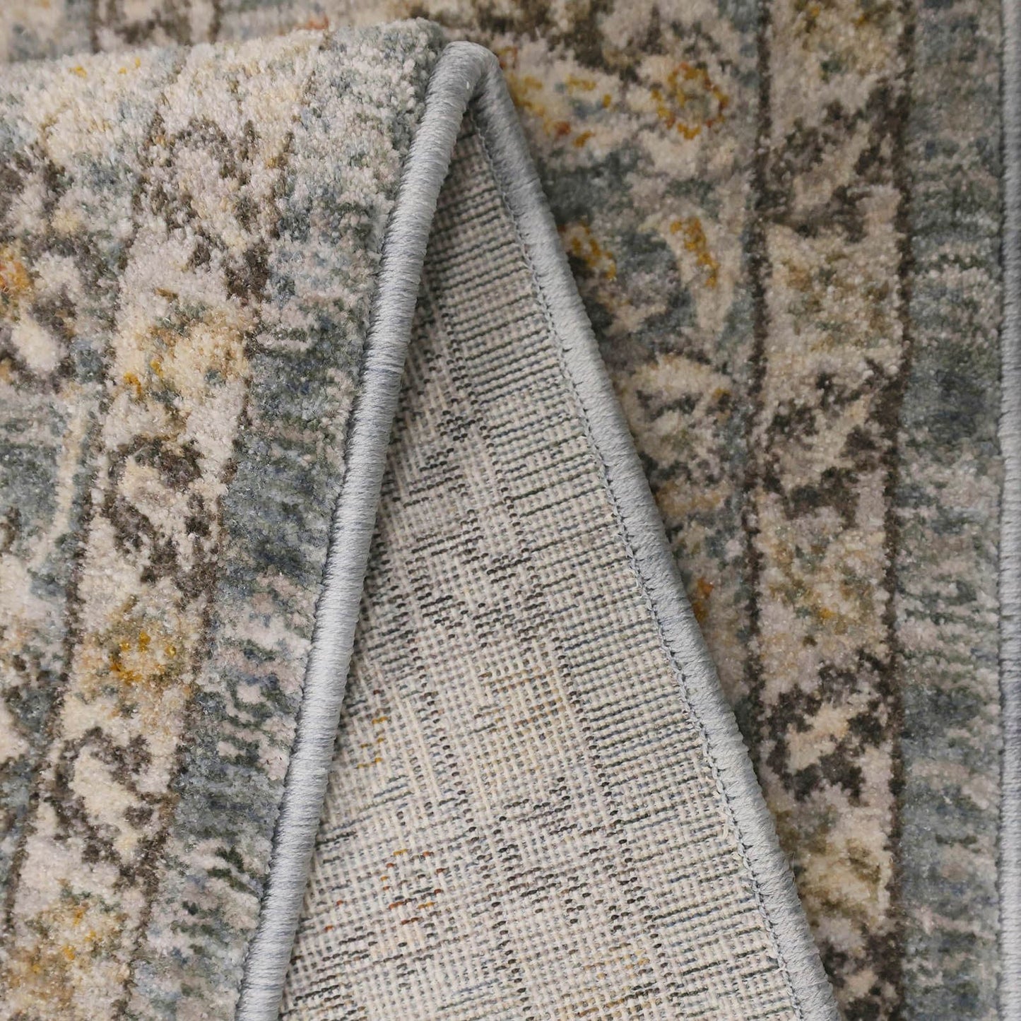 Raja Traditional Grey Classical Rug