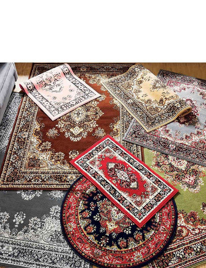 Traditional Poly Lancashire Navy Rugs