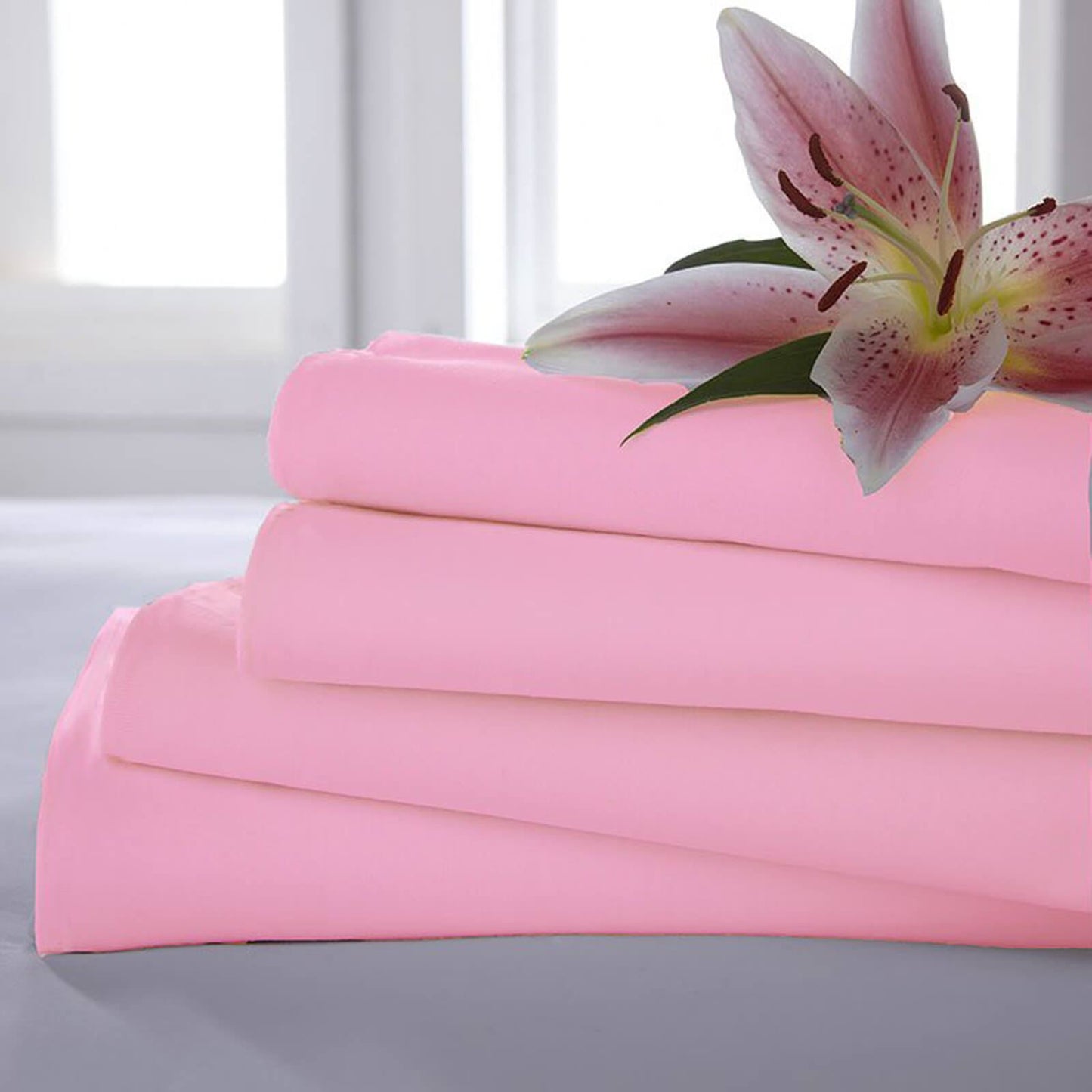 Poetry Dusky Pink Flat Sheet