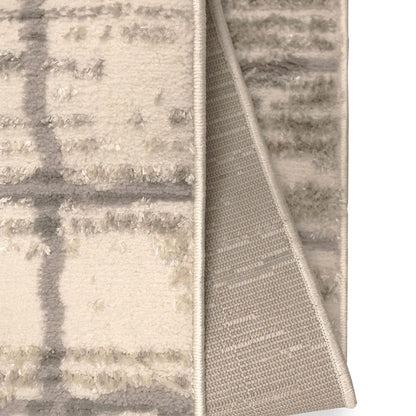 Cadiz Lines Semi Plain Grey Rug